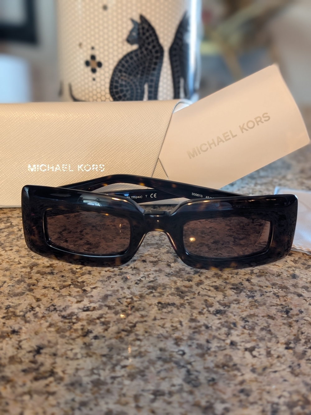 NWT Michael Kors Collection St. Tropez sunglasses in Dark Tortoise